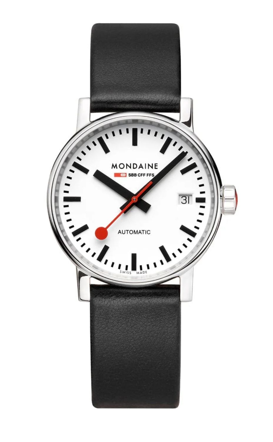 EVO2 BLACK VEGAN LEATHER, 35 MM SKU: MSE.35610.LBV
