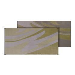 Faulkner 01-0071
Patio Mat; Mirage Design; 16 Foot Length x 8 Foot Width; Silver And Gold; Polypropylene; Reversible Fabric; Mold And Mildew Resistant; Without Grommets/ Storage Bag; With Corner Tie-D