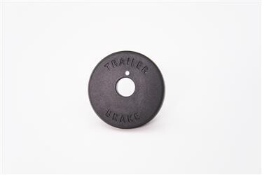 Trailer Brake Control Switch Insert Panel; Tow-Pro; Round; 41.75 Millimeter Outside Diameter; Black