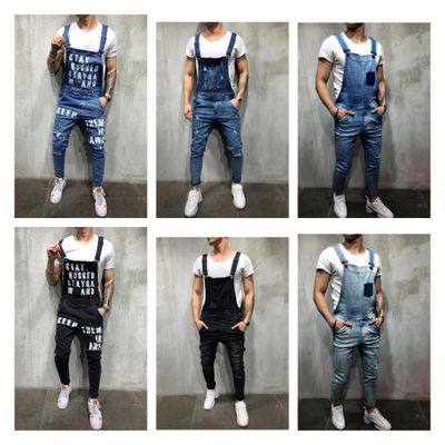 Mens Rugged Overalls Jeans