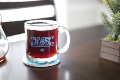 13oz OPTIMIZED Glass Coffee Mug