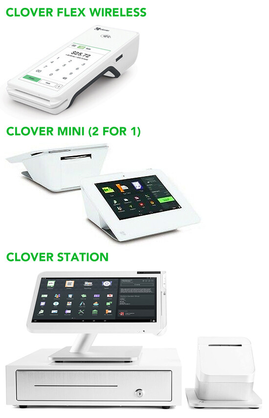 Bundle Package: Clover Flex, Mini and Station (Terminal Cost: To be Discussed)