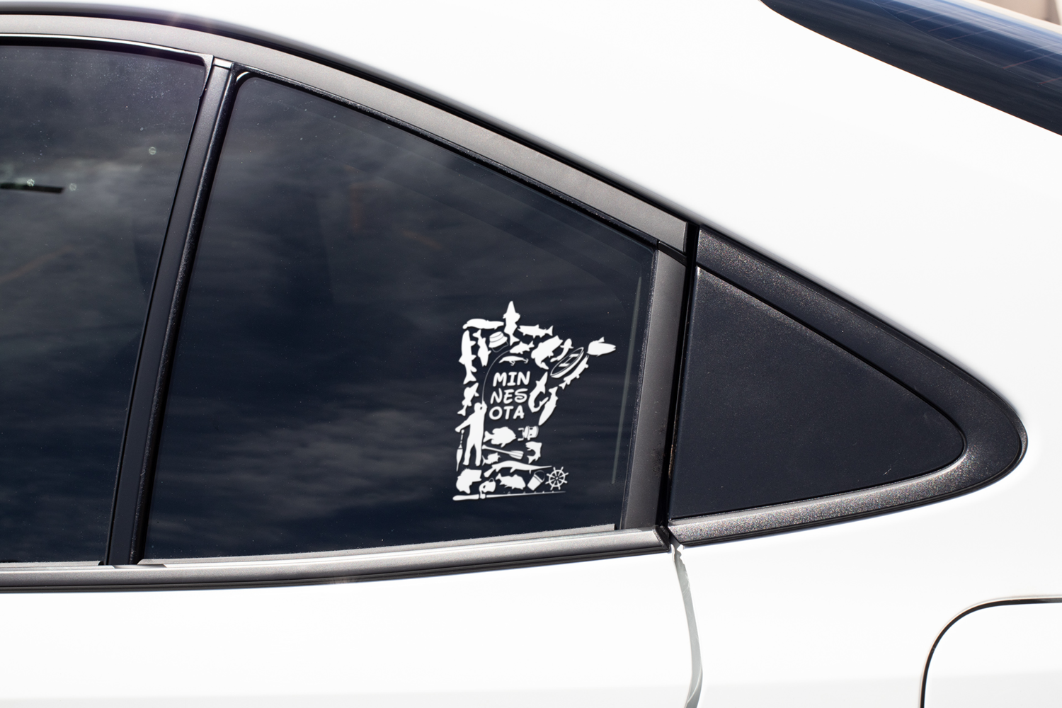 Stick 'EM Up - Fishing Trans. Sticker Stick 'EM Up - Fishing Trans. Sticker