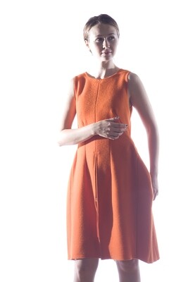 Orange Wool Dress