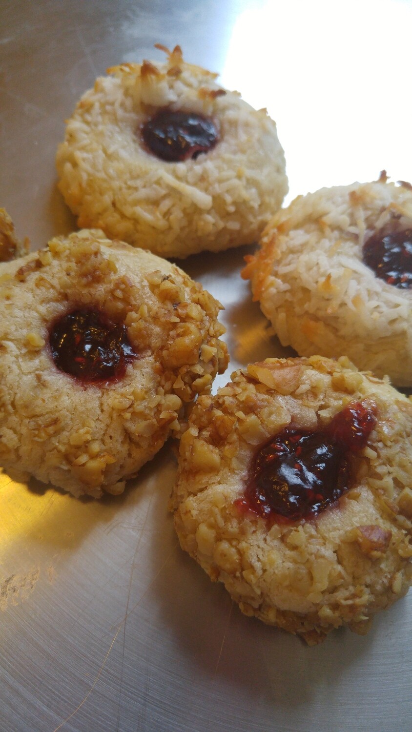 RaspberryThumbPrintCookies