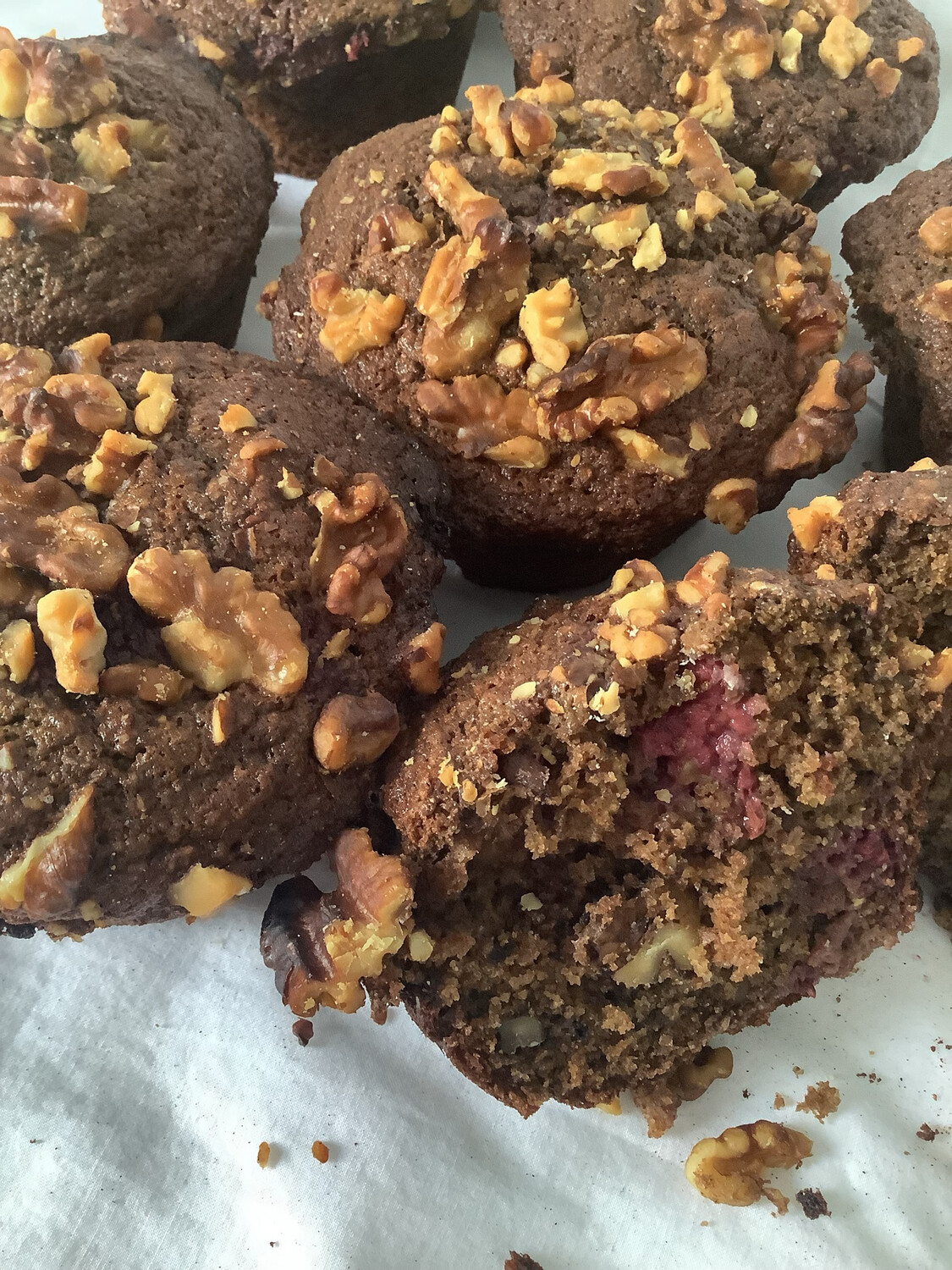 Raspberry Bran Muffins