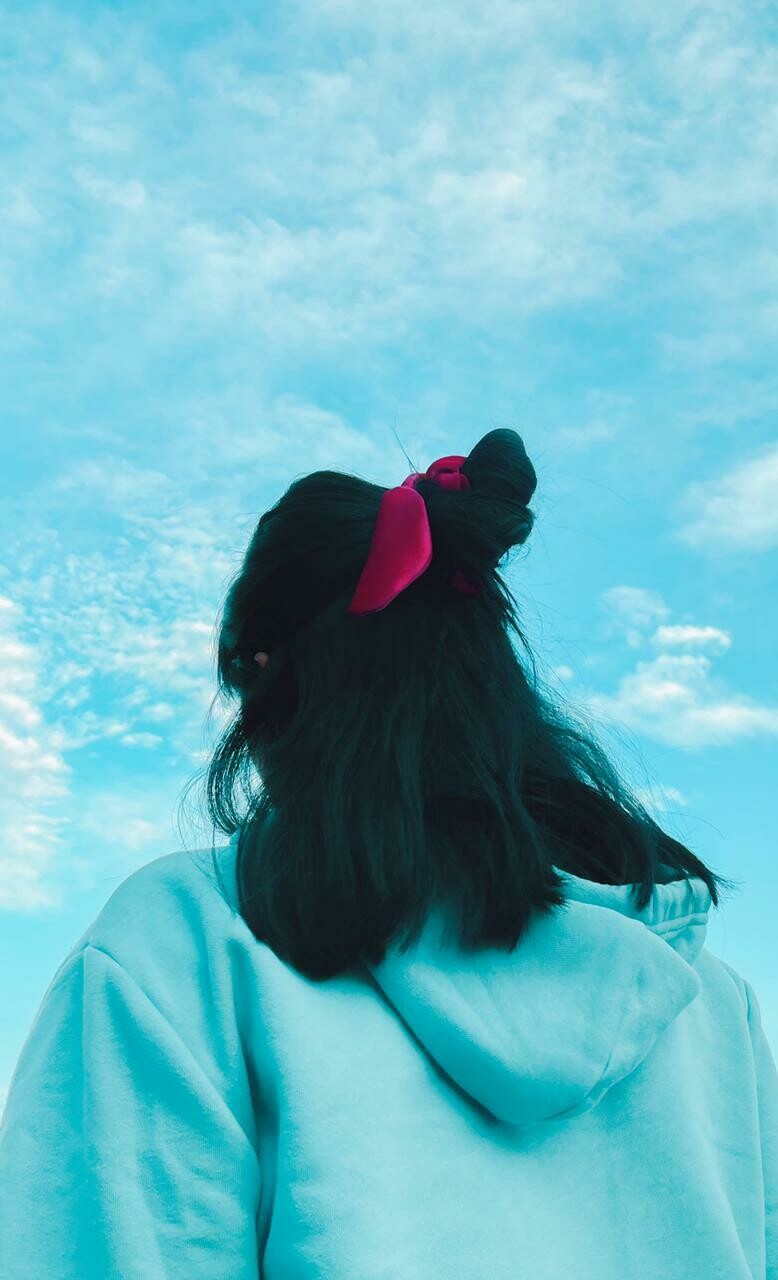 Bow Tie Scrunchie BABY PINK