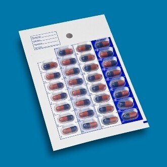 SureMed 31 Day, Two Piece Single Dose Blister Cards (Separate Card & Blister)