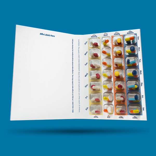 Qube 7-Day Mini Multi-Med Cards - 100 Cards