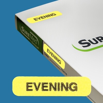SureMed 31-Day Multi-Med Evening Labels - 100 Labels