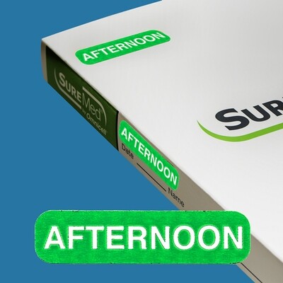 SureMed 31-Day Multi-Med Afternoon Labels - 100 Labels