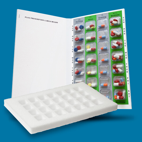 SureMed 7-Day Multi-Med w/ Sealing Template - 100 Cards