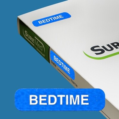 SureMed 31-Day Multi-Med Bedtime Labels - 100 Labels