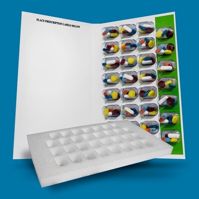 SureMed 31-Day Multi-Med w/ Foam Sealing Template - 100 Cards