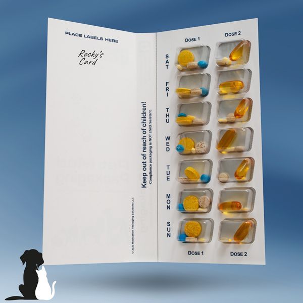 Pet Med 7-Day 2-Dose Multi-Med Blister Card