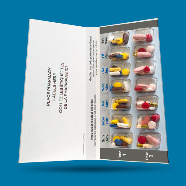 Manrex 7-Day 2-Dose Multi-Med Card - 250 Cards & Blisters