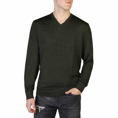 Calvin Klein V Neck Sweater Charcoal