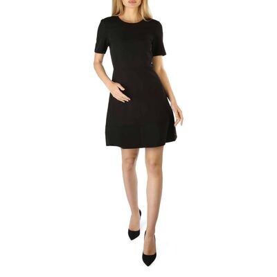 Tommy Hilfiger Womens Rear Zip Black Dress