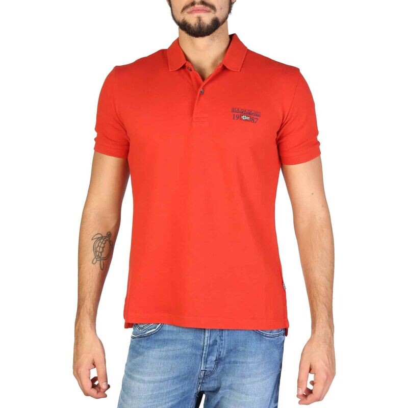 Napapijri Mens Red Polo