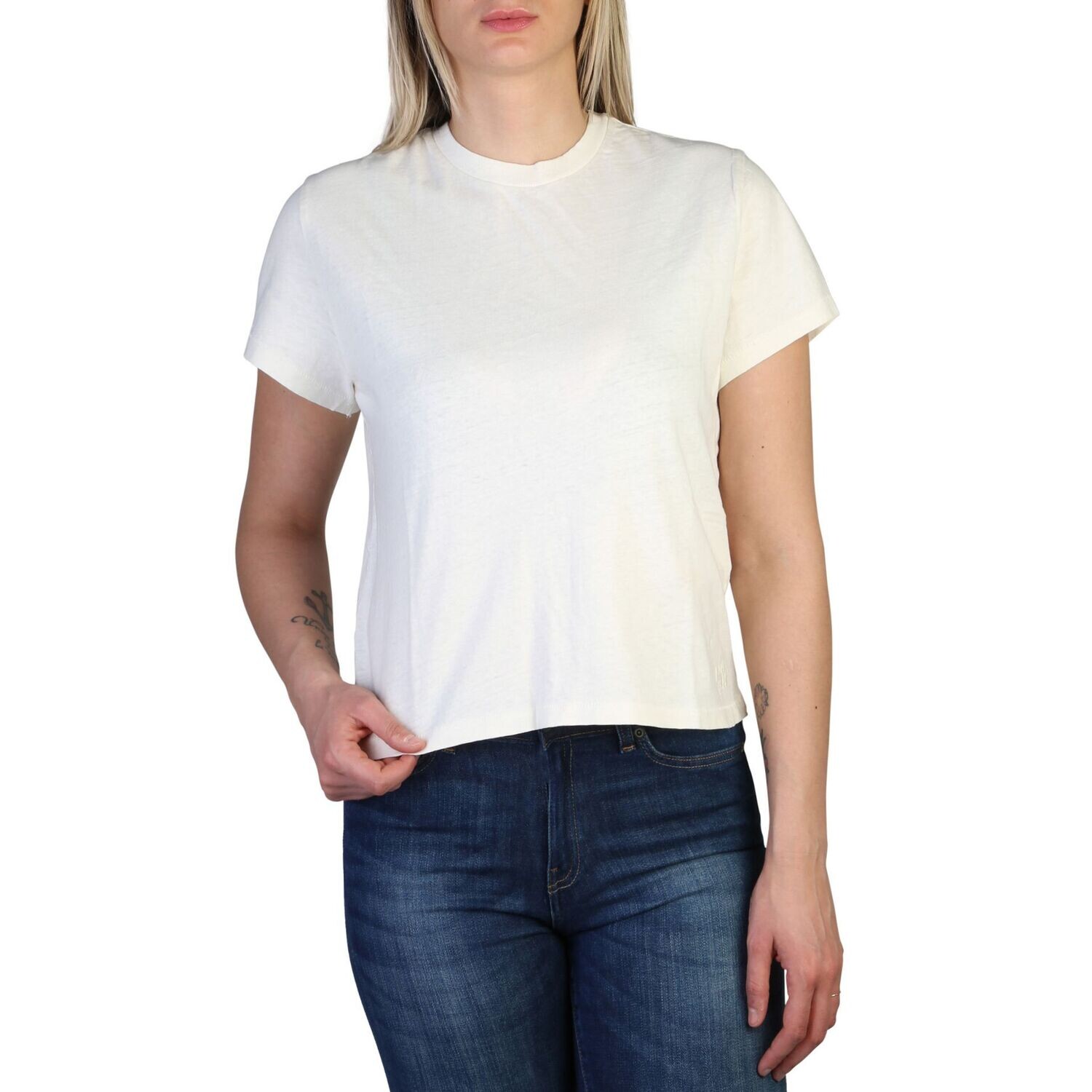 Levis White Round Neck T-Shirt