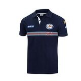 Men&#39;s Short Sleeve Sparco Martini Racing Polo Shirt ​in Navy