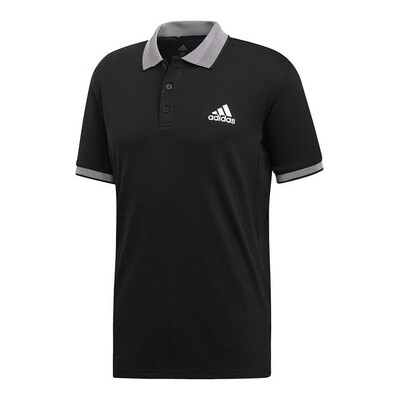 Mens Short Sleeve Adidas Polo Shirt in Black