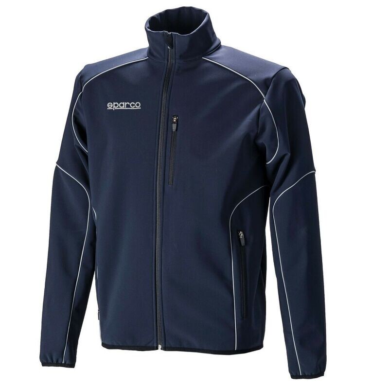 Windcheater Jacket Sparco S02404BM3L Navy Blue (Size L)