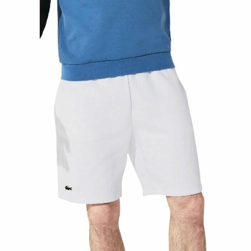 Men&#39;s Lacoste White Sports Shorts