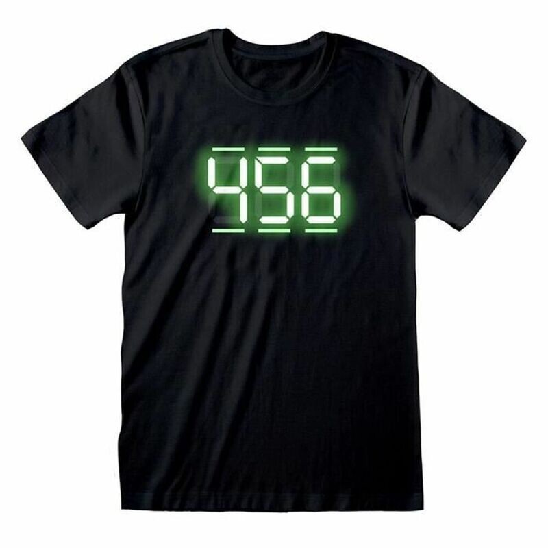 Short Sleeve T-Shirt Squid Game Digit Black M