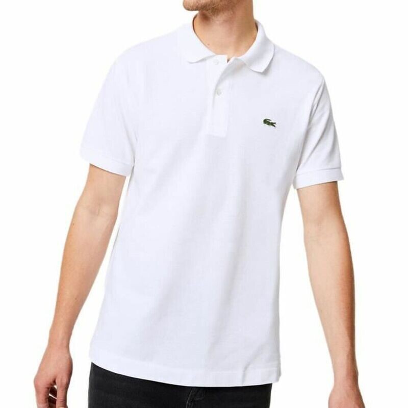 Men&#39;s White Lacoste Polo Shirt