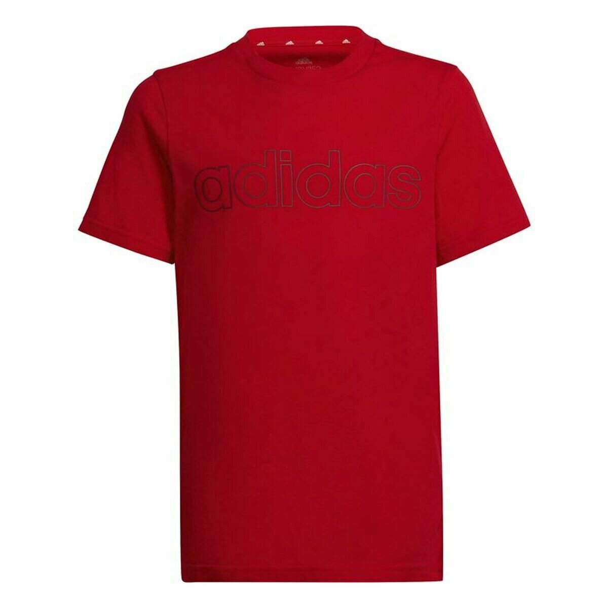 Childrens Short Sleeve T-Shirt Adidas Essentials Red