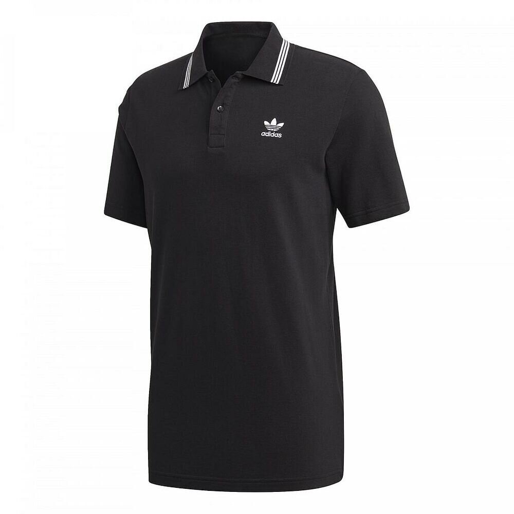 Men's Short Sleeve Pique Adidas Polo Shirt in Black