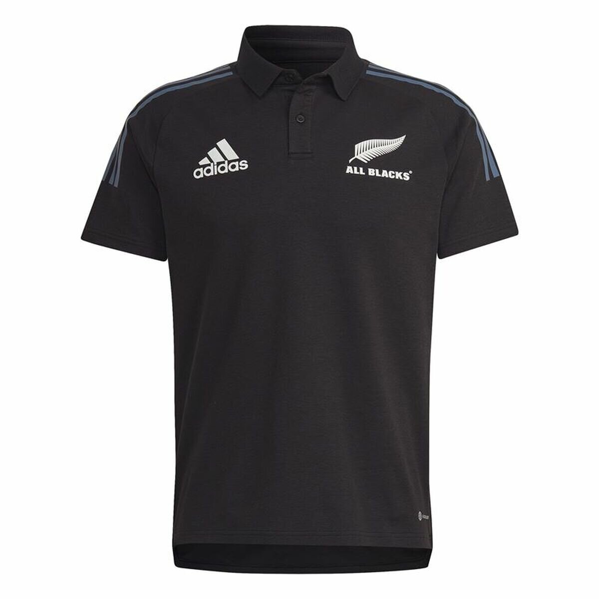 Mens Short Sleeve Adidas All Black Polo Shirt