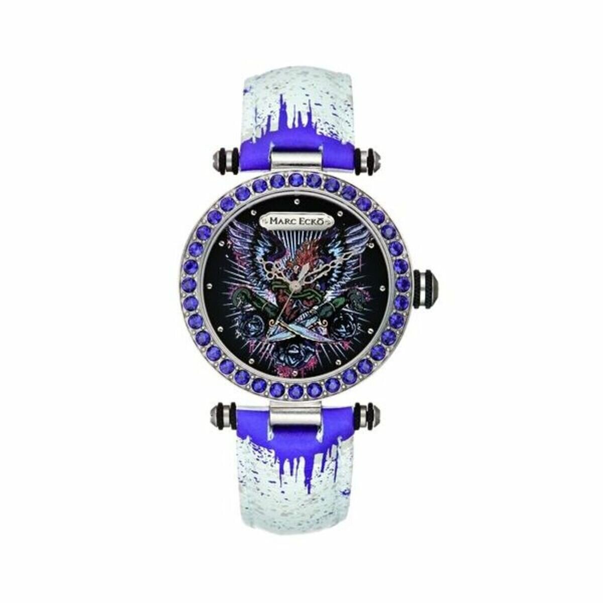 Purple and white Marc Ecko ladies watch