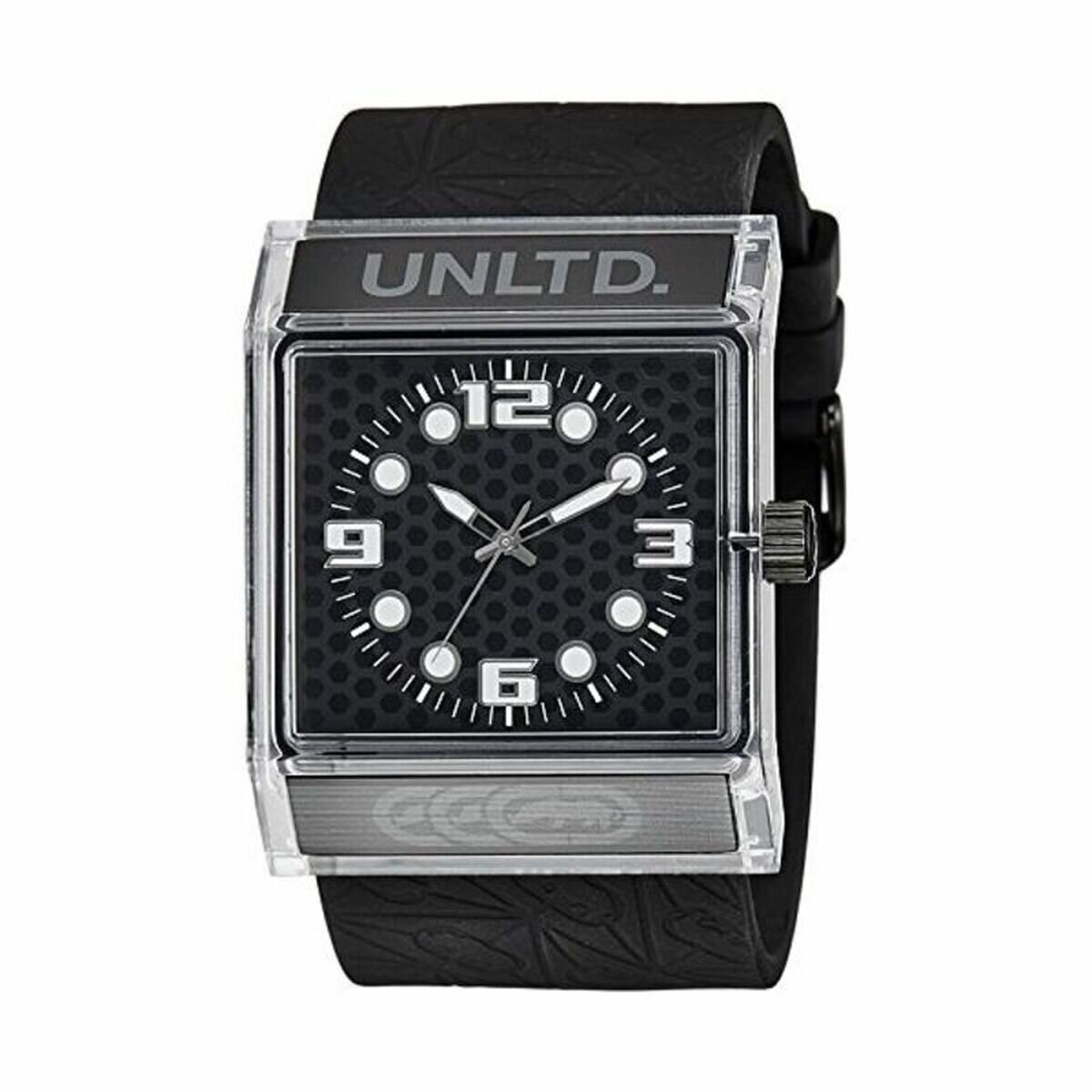 Mens Black square faced watch