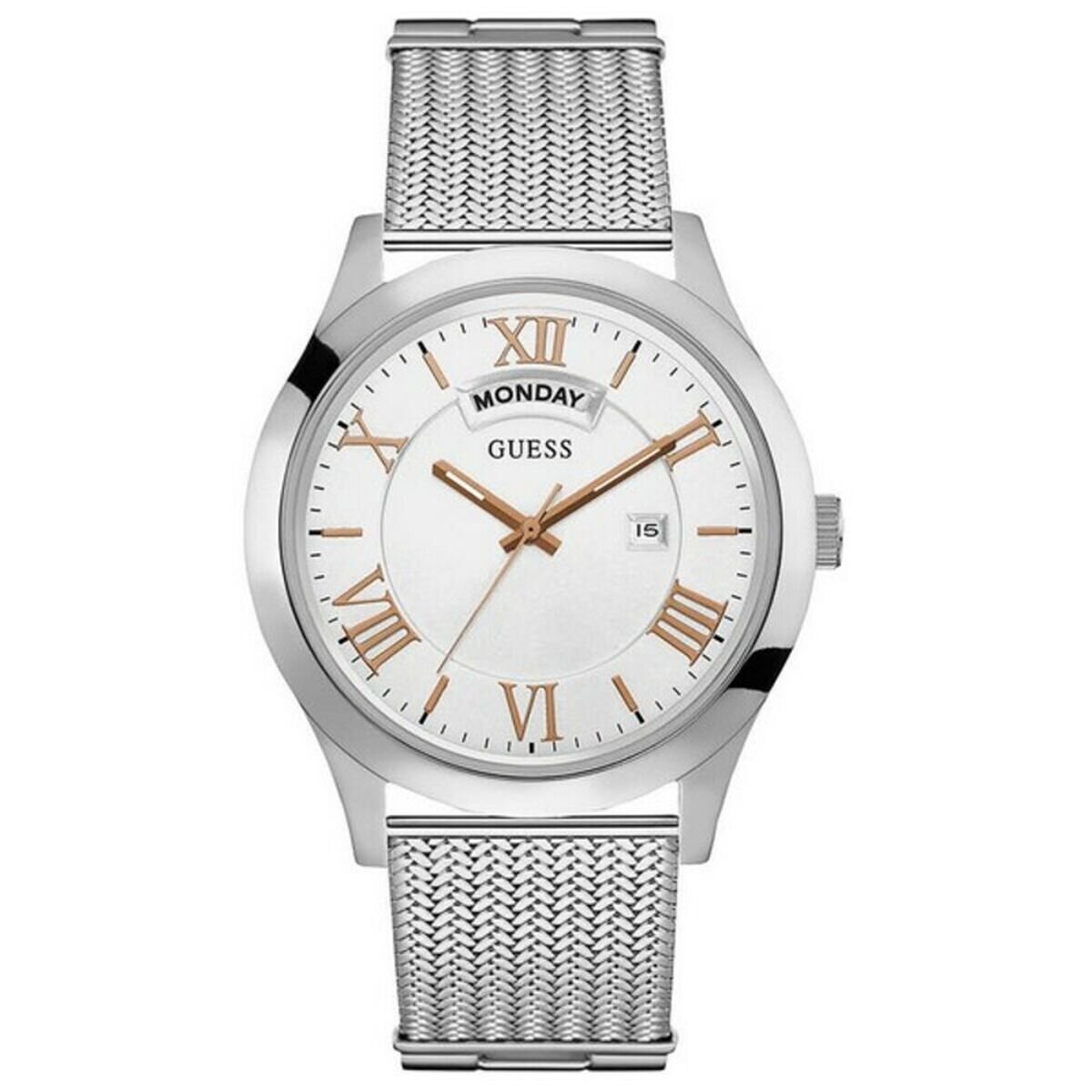 Mens Stainless Silver Guess Watch