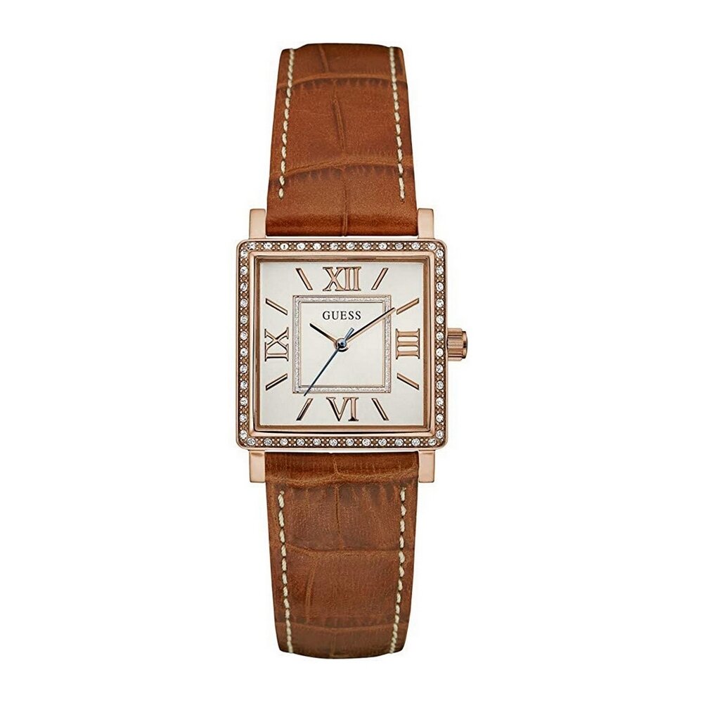 Women's Guess High Line Leather Watch