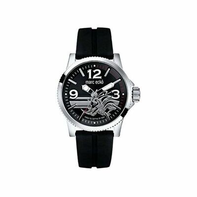 Mens Marc Ecko Black silicone strap watch