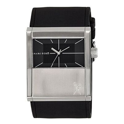 Men&#39;s Black and Silver Marc Ecko Watch