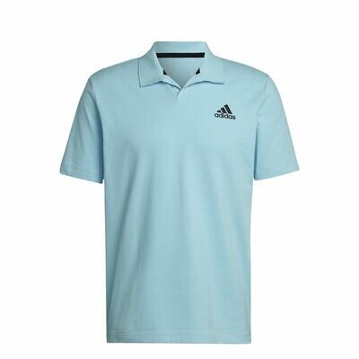 Men's Short Sleeve Adidas Clubhouse Polo Shirt in Turquoise