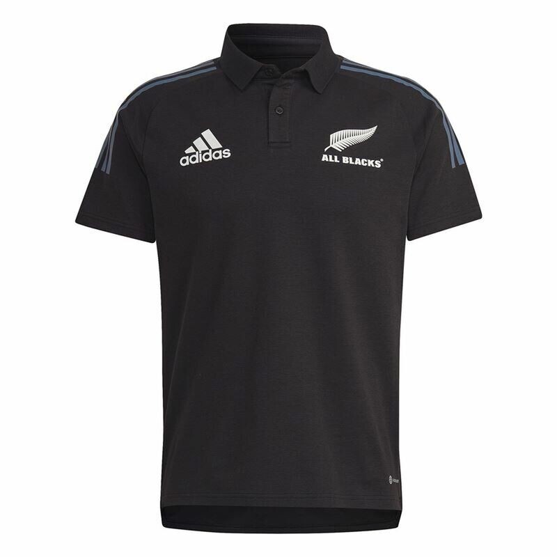 Mens Short Sleeve Adidas All Black Polo Shirt