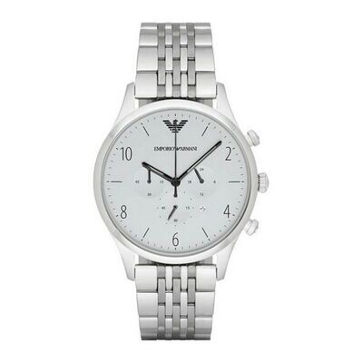 Men&#39;s Silver Chronograph Armani Watch