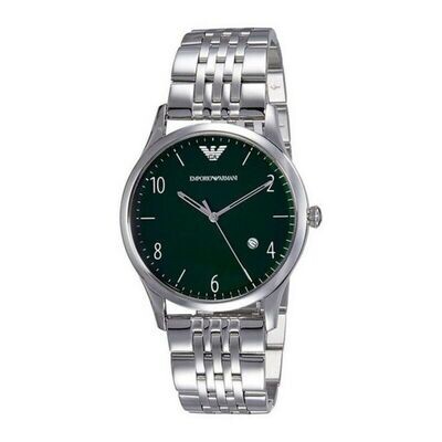 Men&#39;s Black and Silver Armani watch