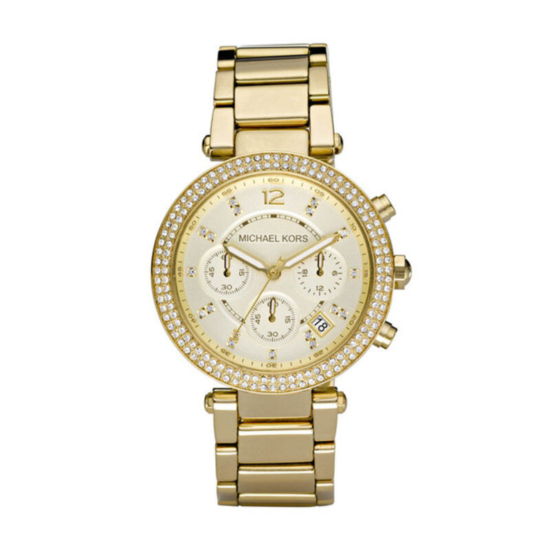 Ladies Michael Kors All Gold Parker Watch
