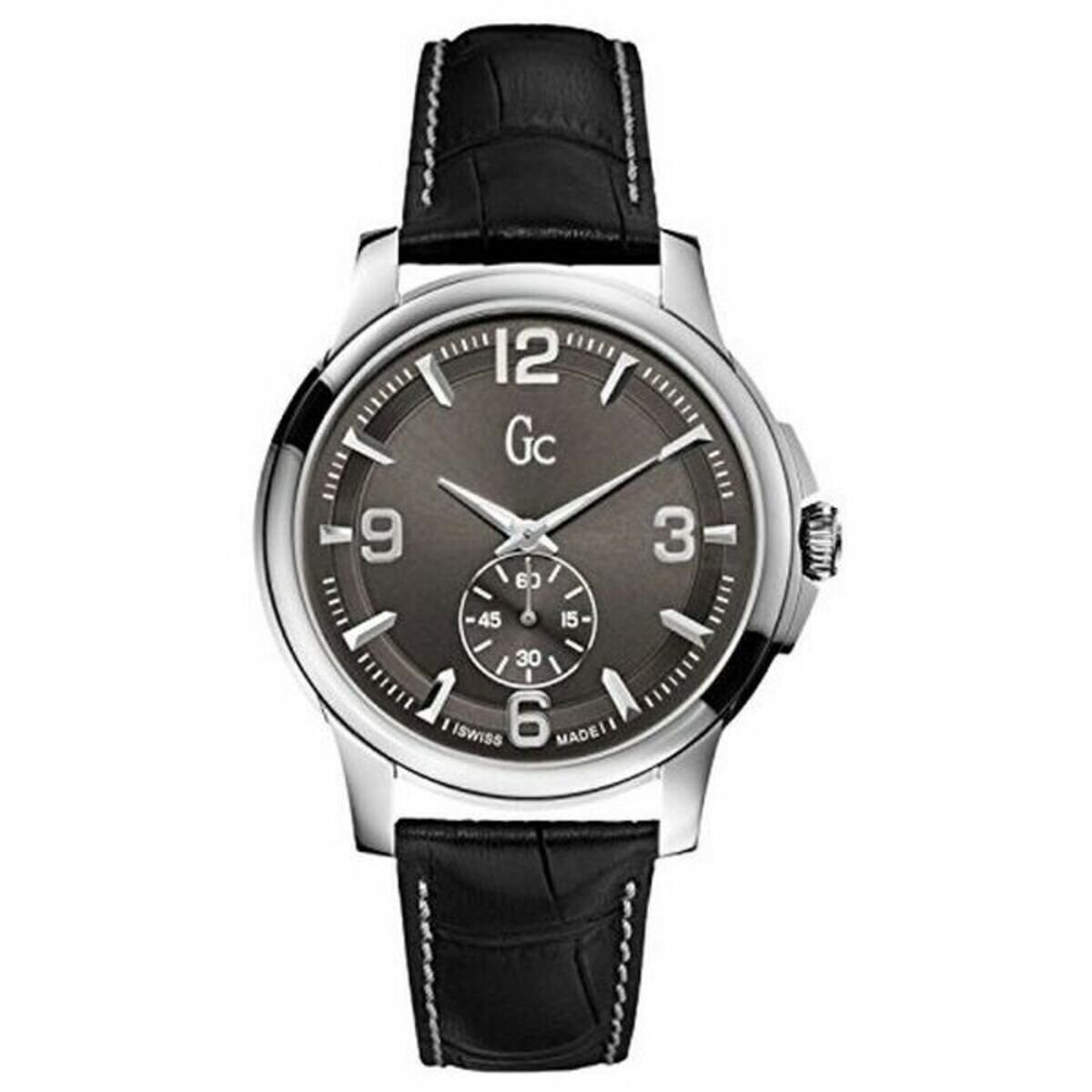 Men&#39;s Black And Silver Analog Guess Watch