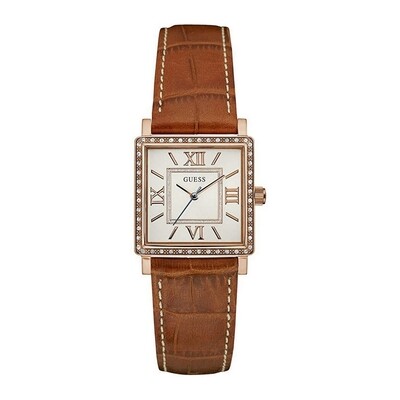 Women&#39;s Guess High Line Leather Watch