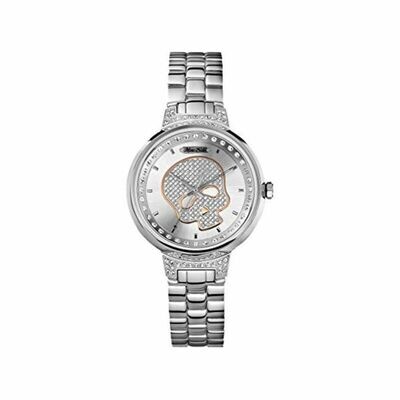 Ladies Silver and Diamante Marc Ecko watch