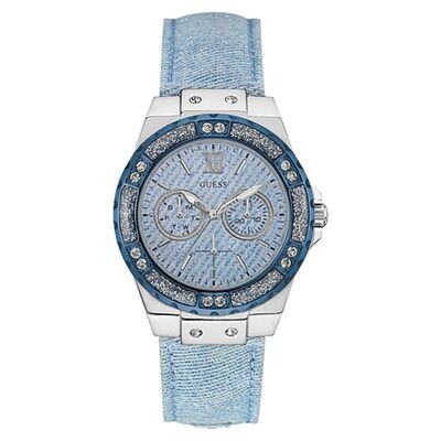 Ladies Blue Denim Guess Watch