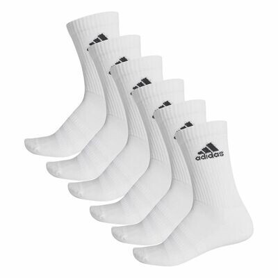 3 Pack of White Adidas Clasicos Cushioned Socks