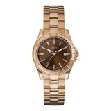 Ladies Rose Gold and Brown Guess Watch